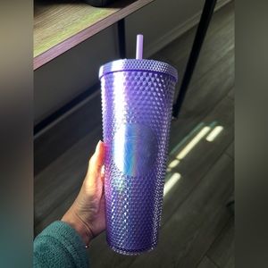 2023 Starbucks Gradient Purple 24oz Cold Drink Cup Diamond Studded Tumbler